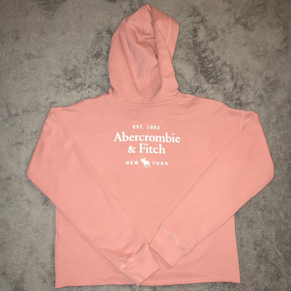 Girls Abercrombie cropped hoodie